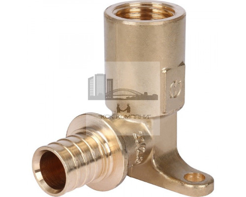 Угольник настенный 0032-002012 (водорозетка) с длинным нарезным патрубком 20-Rp 1/2