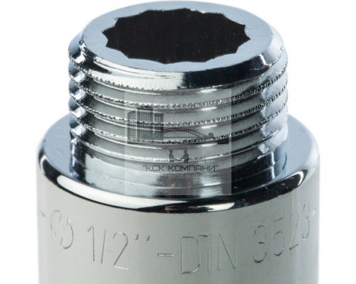 Удлинитель внутренняя / наружная 1/2x100 мм, хромированный