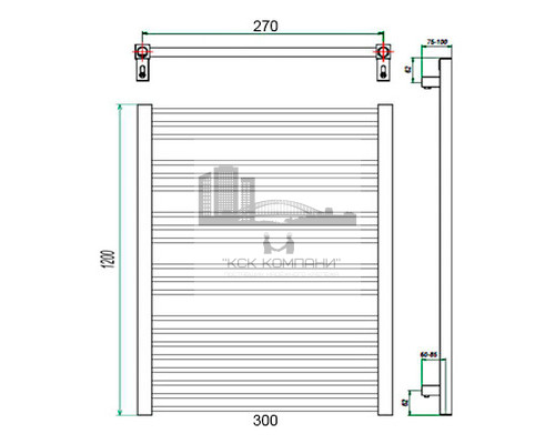 Электрический полотенцесушитель Classic 300x1200