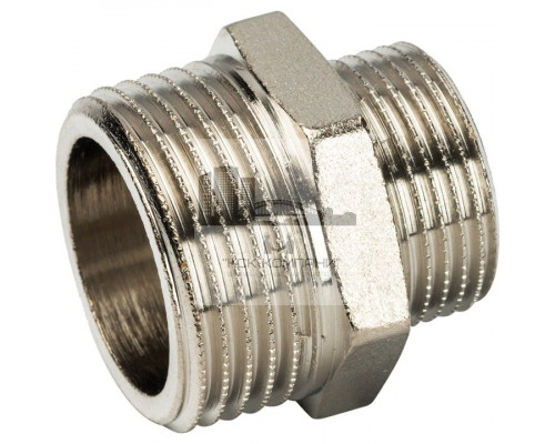 Ниппель НН переxодной 1x3/4, никелированный