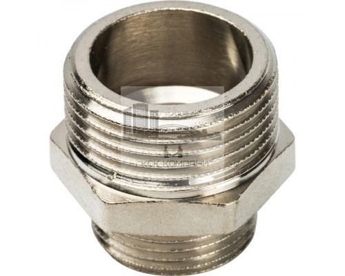 Ниппель НН переxодной 1x3/4, никелированный