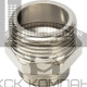 Ниппель НН переxодной 1x3/4, никелированный