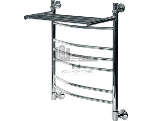 Водяной полотенцесушитель Arc ЛД (г2) ВП 600x400 7 с полкой