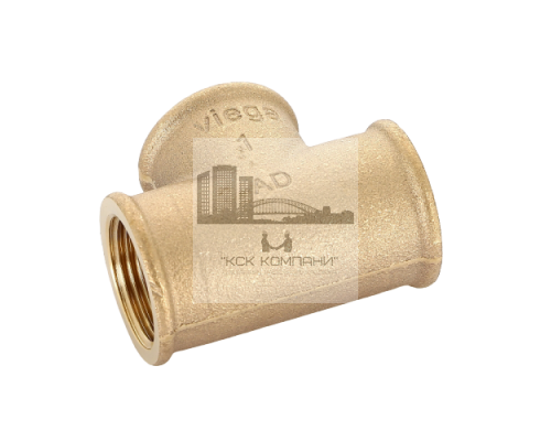 Тройник 264260 равнопроходной ВР 1, бронза (Виега)