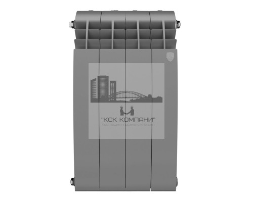 Радиатор биметаллический Biliner 500 x4 Silver Satin, боковое подключение