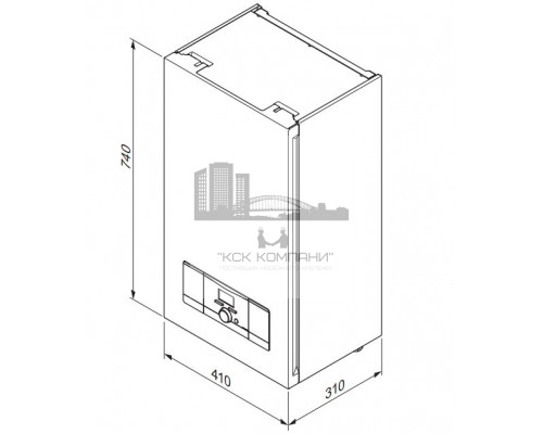 Электрический котел eloBLOCK VE 9 /14 0010023655, 9 кВт настенный, одноконтурный