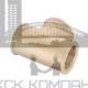 Тройник 264260 равнопроходной ВР 1, бронза (Виега)