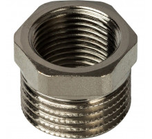 Футорка внутренняя / наружная 1/2"x3/8", никелированная