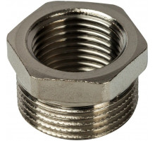 Футорка внутренняя / наружная 3/4"x1/2", никелированная