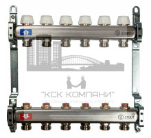 Коллектор из нержавеющей стали без расходомеров на 6 контуров SMS 0922 000006 