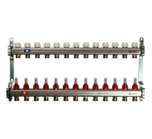 Коллектор из нержавеющей стали с расходомерами на 13 контуров SMS 0917 000013 