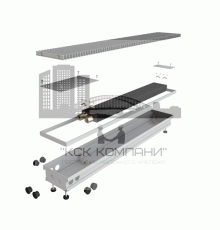 Конвектор внутрипольный водяной КВП 80/280/3000  