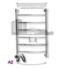 Полотенцесушитель электрический ЭРАТО А2 ВП 600x500, с верхней полкой (Erato)