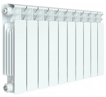Радиатор биметаллический Base 350 x10, боковое подключение 