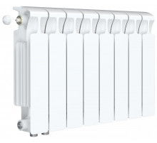 Радиатор биметаллический Monolit Ventil 350 x8, нижнее левое/правое подключение 