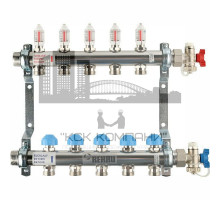 Распределительный коллектор  HKV-D на 5 контуров нержавеющая сталь 12080511002 