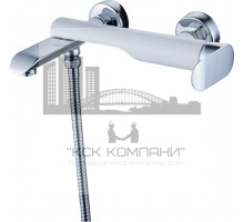 Смеситель для ванны GZ22031-F Maria хром/белый