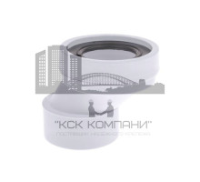 Труба фановая с прокладкой и смещением 40мм (гладкая) MRWC6 