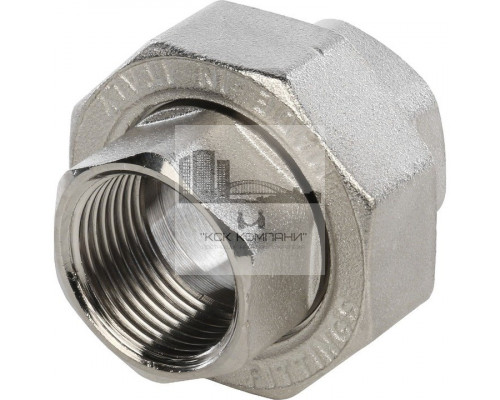 Разъемное соединение внутренняя / внутренняя 3/4 (американка) с конусным присоединением, никелированное