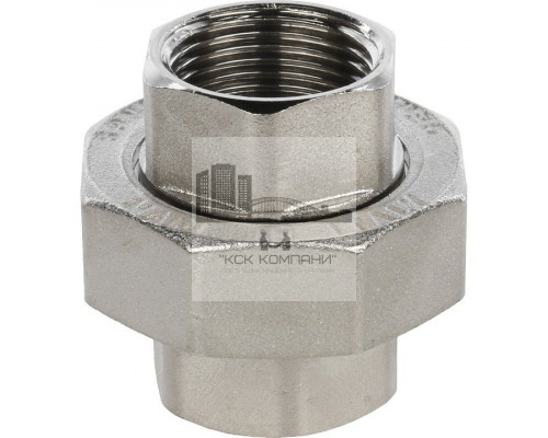 Разъемное соединение внутренняя / внутренняя 3/4 (американка) с конусным присоединением, никелированное