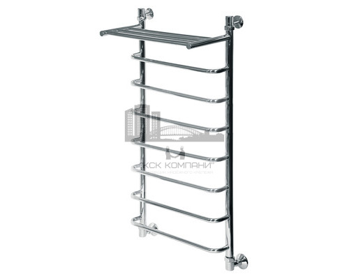 Водяной полотенцесушитель Л90 ВП 1200x400 8 с полкой