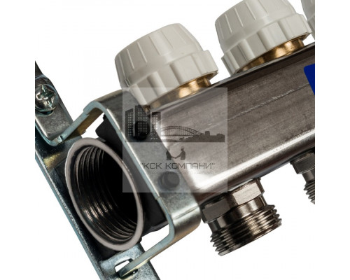 Коллектор из нержавеющей стали с расходомерами на 9 контуров SMS 0917 000009