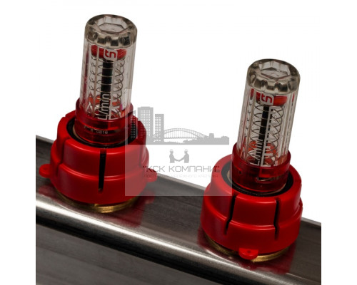 Коллектор из нержавеющей стали с расходомерами на 9 контуров SMS 0917 000009