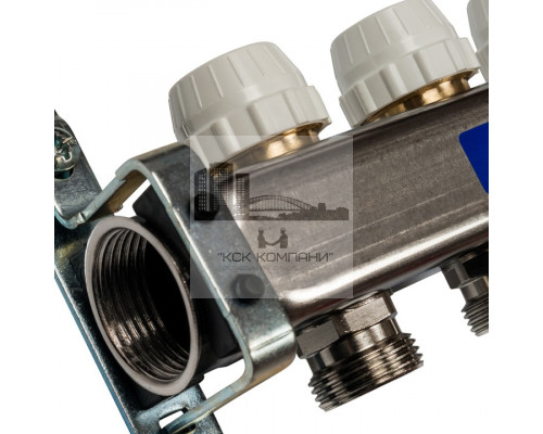 Коллектор из нержавеющей стали с расходомерами на 10 контуров SMS 0917 000010