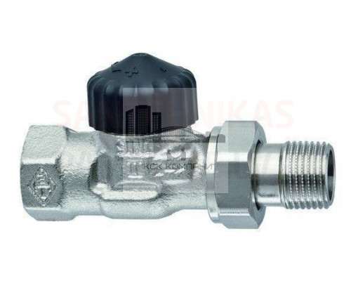 Термостатический клапан DN15, 1/2 проходной бронза никелированная