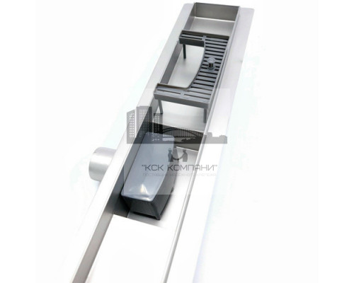 Трап под плитку 70х900мм , с сухим затвором BAD459002