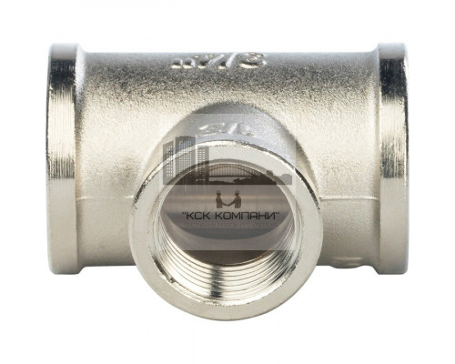 Тройник переxодной внутренняя / внутренняя 3/4x1/2x3/4, никелированный