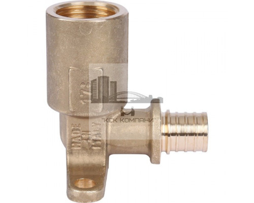 Угольник настенный 0032-001612 (водорозетка) с длинным нарезным патрубком 16-Rp 1/2