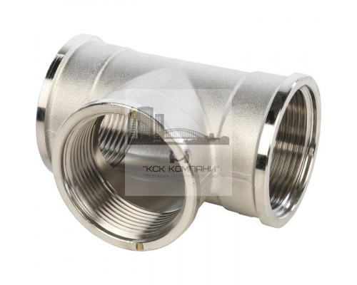 Тройник равнопроходной внутренняя / внутренняя 1 1/2, никелированный