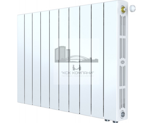 Радиатор биметаллический SUPReMO VENTIL 500 x10, нижнее левое/правое подключение