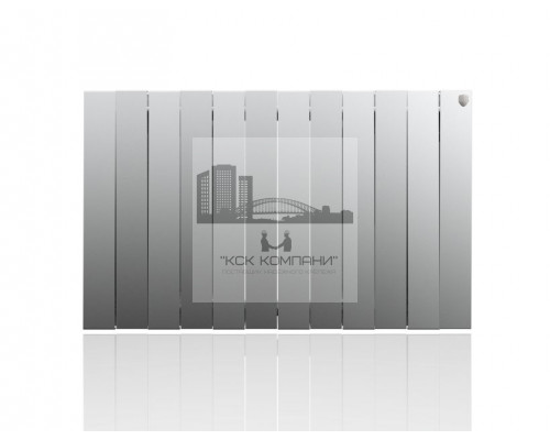 Радиатор биметаллический Pianoforte 500 x12 Silver Satin, боковое подключение