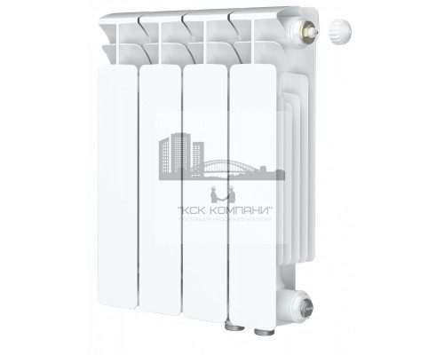 Радиатор биметаллический Base VENTIL 350 x4, нижнее левое/правое подключение