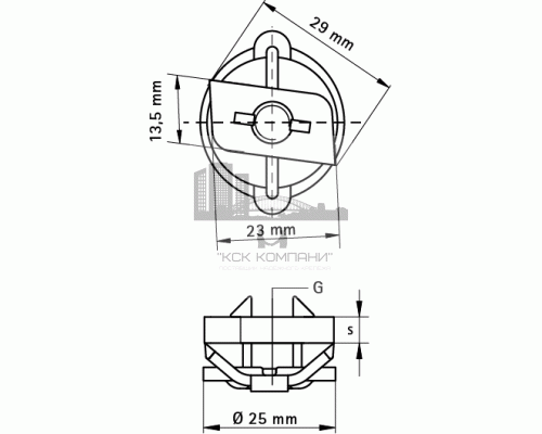 Гайка быстрого монтажа M10 BIS RapidRail, 6513110 (Валравен)