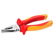 Диэлектрические комбинированные плоскогубцы до 1000В, 180мм ЭКСПЕРТ ЭЛЕКТРОМОНТАЖНИК 22145-1-18 (Zubr)