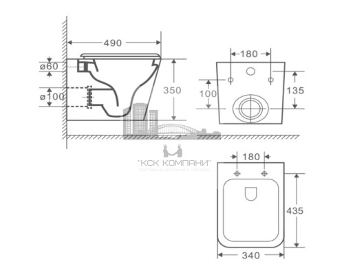 Унитаз подвесной  FB003 JEWEL