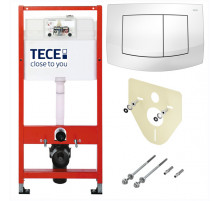 Инсталляция ТЕСЕ K400200 4 в 1 с панелью смыва, белый для установки подвесного унитаза (Теце)