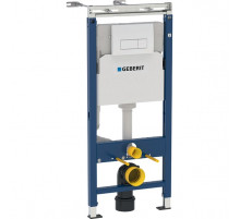 Инсталляция для подвесного унитаза  Duofix 458.125.11.1, 4 в 1 с кнопкой смыва