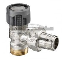 Клапан (вентиль) термостатический угловой 1/2" с наружной резьбой со стороны трубопровода 3/4" (1181097)