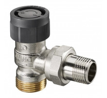 Клапан (вентиль) термостатический угловой 1/2" с наружной резьбой со стороны трубопровода 3/4" (1181097)