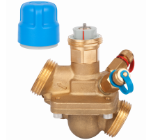 Комбинированный балансировочный клапан с измерительными ниппелями  AB-QM