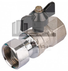 Кран шаровой с накидной гайкой ВР 3/4x3/4 с накидной гайкой, ручка бабочка 