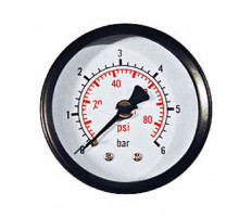 Манометр PGS50 AX 1/4, горизонтальный (50 мм/6 бар)