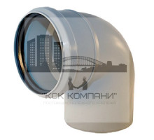 Отвод 50 на 87 градусов для канализации, Политэк