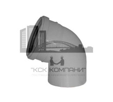 Отвод 67° для канализации )