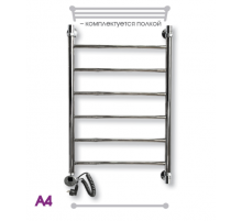 Полотенцесушитель электрический ЭРАТО А4 ВП 600x600, с верхней полкой (Erato)