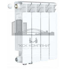 Радиатор биметаллический Base VENTIL 350 x4, нижнее левое/правое подключение 
